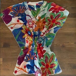 🎉Host Pick 6/9🎉 Tropical print beach cover up